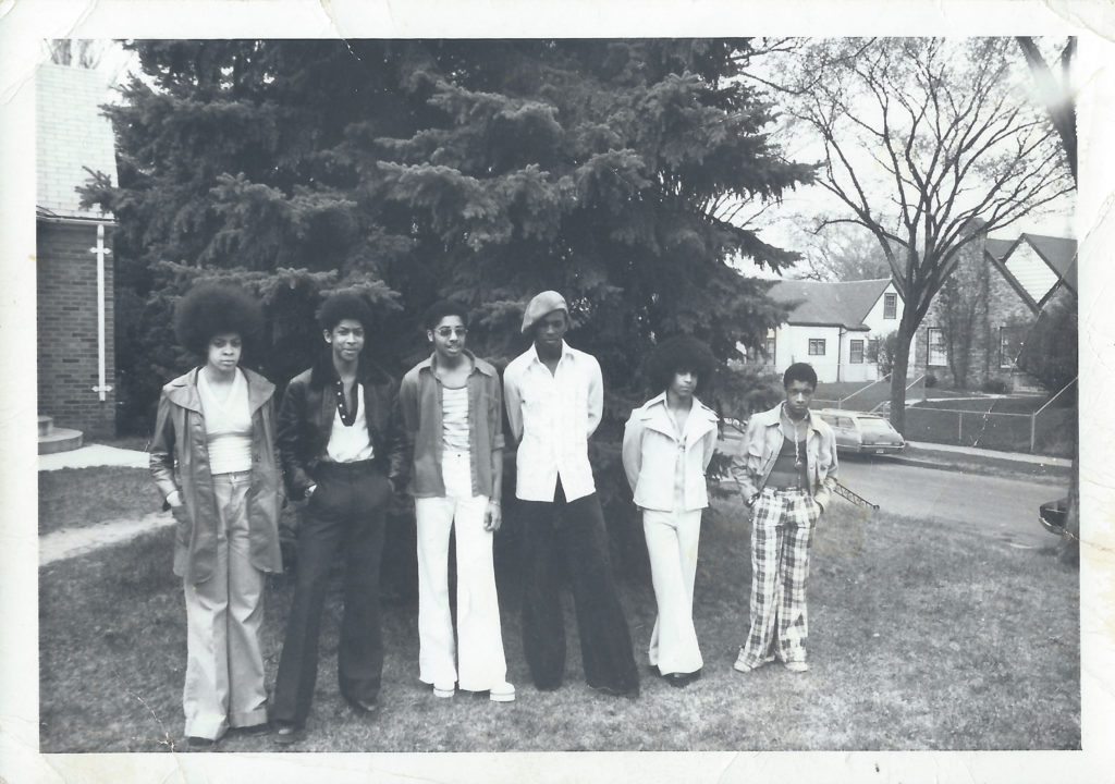 Grand Central's Linda Anderson, André Anderson, Morris Day, Terry Jackson, Prince, and William Doughty / Photo by Charles Chamblis